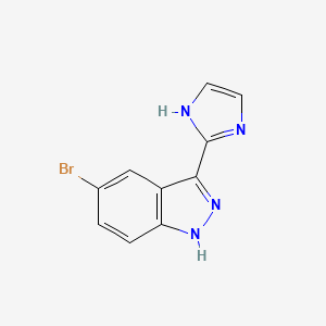 molecular formula C10H7BrN4 B1384401 5-Bromo-3-(1H-imidazol-2-yl)-1H-indazole CAS No. 911305-83-4
