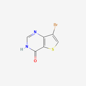 molecular formula C6H3BrN2OS B1384412 7-Bromothieno[3,2-D]pyrimidin-4(1H)-one CAS No. 31169-25-2
