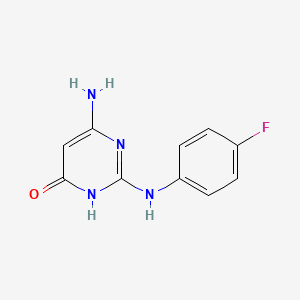 6-amino-2-[(4-fluorophenyl)amino]pyrimidin-4(3H)-one