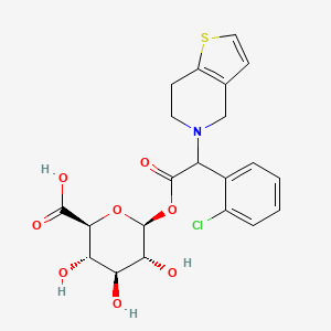 molecular formula C21H22ClNO8S B13844144 Clopidogrel Acyl-b-D-glucuronide 