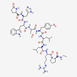 molecular formula C59H84N16O12 B13844149 Leuprolide Acetate EP Impurity H 