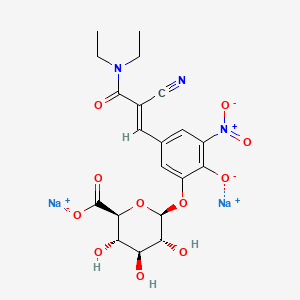 molecular formula C20H21N3Na2O11 B13844158 Entacapone 3-b-D-Glucuronide Disodium Salt 