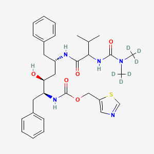 molecular formula C31H41N5O5S B13844164 Des(isopropylthiazolyl)-N-methyl Ritonavir-d6 
