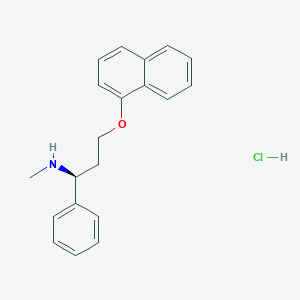 molecular formula C20H22ClNO B13844177 N-desmethyldapoxetine 