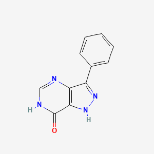 molecular formula C11H8N4O B1384419 3-Phenyl-1H-pyrazolo[4,3-d]pyrimidin-7(6H)-one CAS No. 70015-80-4