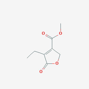 molecular formula C8H10O4 B13844201 Methyl 4-Ethyl-2,5-dihydro-5-oxo-3-furancarboxylate 
