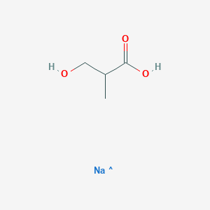 molecular formula C4H8NaO3 B13844215 rac 3-Hydroxyisobutyric Acid Sodum Salt 