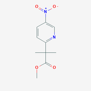molecular formula C10H12N2O4 B13844253 Methyl 2-methyl-2-(5-nitropyridin-2-yl)propanoate 