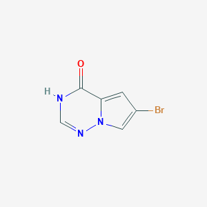molecular formula C6H4BrN3O B1384426 6-Bromopyrrolo[2,1-f][1,2,4]triazin-4(3H)-one CAS No. 888721-83-3