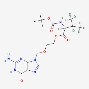 molecular formula C18H28N6O6 B13844262 N-t-Boc-valacyclovir-d8 