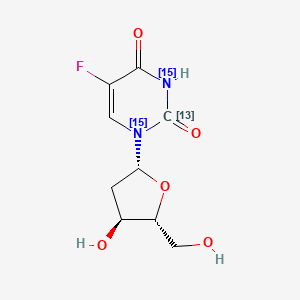 molecular formula C9H11FN2O5 B13844265 Floxuridine-13C,15N2 