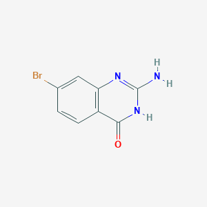 molecular formula C8H6BrN3O B1384430 2-Amino-7-bromo-3H-quinazolin-4-one CAS No. 885277-56-5