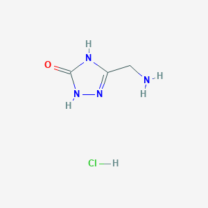 3-(Aminomethyl)-4,5-dihydro-1H-1,2,4-triazol-5-one hydrochloride