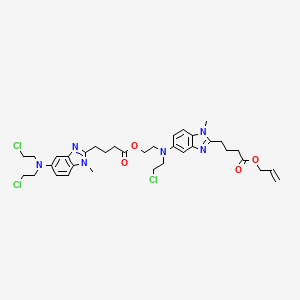 molecular formula C35H45Cl3N6O4 B13844367 Bendamustine Dimer 2'-Allyl Ester 