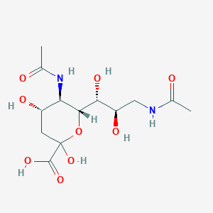molecular formula C13H22N2O9 B13844395 N-Acetyl-9-(acetylamino)-9-deoxyneuraminic acid 