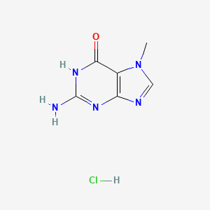 molecular formula C6H8ClN5O B1384440 2-Amino-7-methyl-1H-purin-6(7H)-one hydrochloride CAS No. 786693-71-8