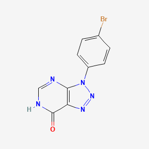 molecular formula C10H6BrN5O B1384441 3-(4-溴苯基)-3,6-二氢-7H-[1,2,3]三唑并[4,5-d]嘧啶-7-酮 CAS No. 1082366-92-4
