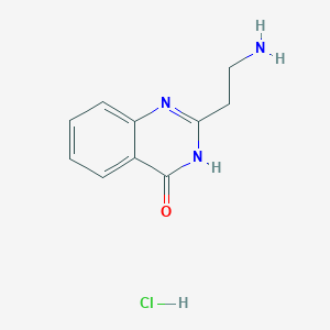 molecular formula C10H12ClN3O B1384443 2-(2-aminoethyl)quinazolin-4(3H)-one hydrochloride CAS No. 1185298-40-1