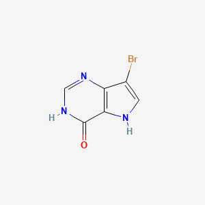 molecular formula C6H4BrN3O B1384445 7-溴-1,5-二氢-4H-吡咯并[3,2-D]嘧啶-4-酮 CAS No. 93587-23-6