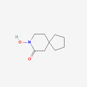 molecular formula C9H15NO2 B13844488 8-Hydroxy-8-azaspiro[4.5]decan-7-one 