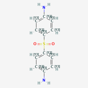 molecular formula C12H12N2O2S B13844514 Dapsone-13C12 