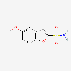 molecular formula C9H9NO4S B13844528 5-Methoxy-1-benzofuran-2-sulfonamide 