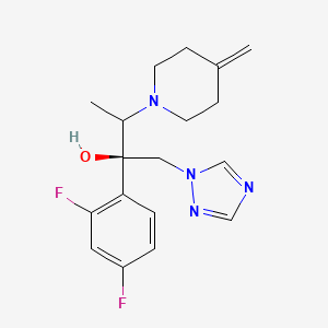 molecular formula C18H22F2N4O B13844531 (2R,3S)-Efinaconazole 