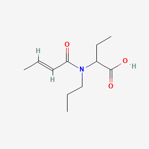 molecular formula C11H19NO3 B13844533 2-[[(E)-but-2-enoyl]-propylamino]butanoic acid 