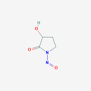 molecular formula C4H6N2O3 B13844534 N-Nitroso-3-hydroxy Pyrrolidone 