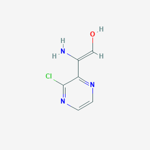 B1384455 2-Amino-2-(3-chloropyrazin-2-yl)ethylenol CAS No. 1786462-98-3