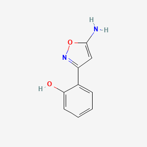 molecular formula C9H8N2O2 B1384458 2-(5-氨基异噁唑-3-基)酚 CAS No. 59899-13-7