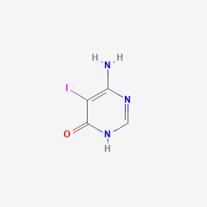 molecular formula C4H4IN3O B1384460 6-Amino-5-iodopyrimidin-4-OL CAS No. 655253-93-3