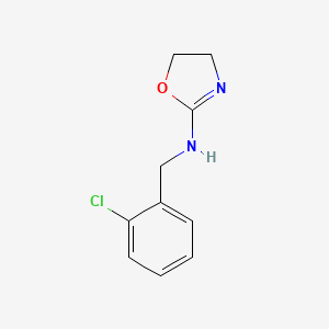 molecular formula C10H11ClN2O B13844621 N-[(2-chlorophenyl)methyl]-4,5-dihydro-1,3-oxazol-2-amine 