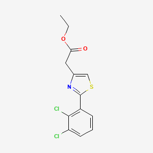 molecular formula C13H11Cl2NO2S B13844639 Ethyl 2-[2-(2,3-dichlorophenyl)-1,3-thiazol-4-yl]acetate 