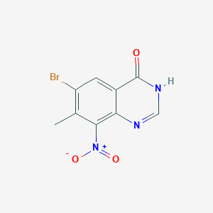 6-bromo-7-methyl-8-nitroquinazolin-4(3H)-one