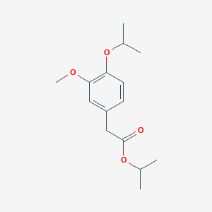 molecular formula C15H22O4 B13844651 Propan-2-yl 2-(3-methoxy-4-propan-2-yloxyphenyl)acetate 