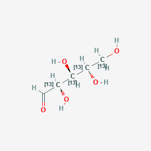 molecular formula C5H10O5 B13844688 D-[2,3,4,5-13C4]Ribose; D-Ribose-2,3,4,5-13C4 