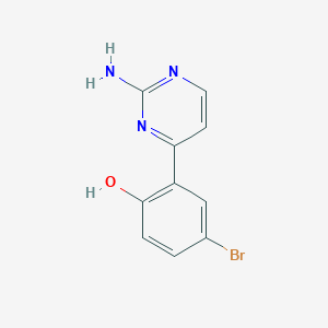 molecular formula C10H8BrN3O B1384469 2-(2-Aminopyrimidin-4-yl)-4-bromophenol CAS No. 925003-46-9