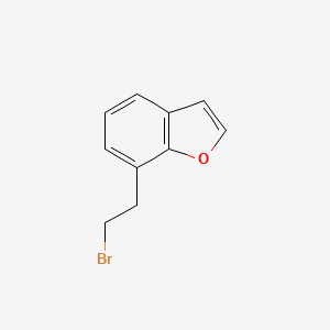 molecular formula C10H9BrO B13844696 7-(2-Bromoethyl)benzofuran 