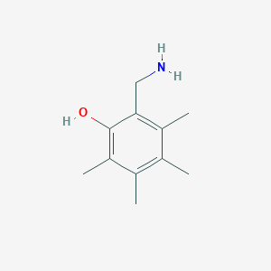 molecular formula C11H17NO B13844701 2-(Aminomethyl)-3,4,5,6-tetramethylphenol 