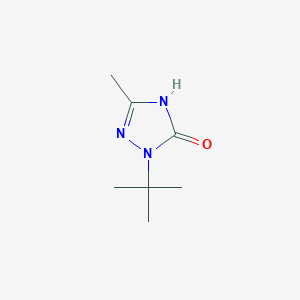 molecular formula C7H13N3O B1384472 1-tert-butyl-3-methyl-4,5-dihydro-1H-1,2,4-triazol-5-one CAS No. 58046-64-3