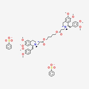 molecular formula C65H82N2O18S2 B13844728 Atracurium besylate, (1R,2R,1'S,2'S)- CAS No. 96946-50-8