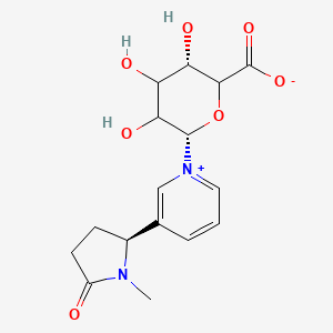 molecular formula C16H20N2O7 B13844739 Cotinine N-Alpha-D-Glucuronide 