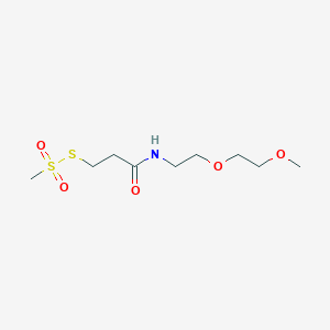 molecular formula C9H19NO5S2 B13844804 N-[2-(2-methoxyethoxy)ethyl]-3-methylsulfonylsulfanylpropanamide 