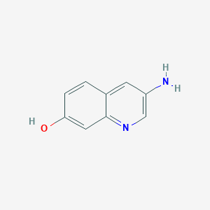 molecular formula C9H8N2O B1384483 3-Aminoquinolin-7-OL CAS No. 122855-38-3