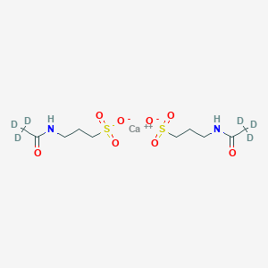 molecular formula C10H20CaN2O8S2 B13844842 Acamprosate-d3 (calcium salt) 