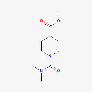 molecular formula C10H18N2O3 B13844866 Methyl 1-[(dimethylamino)carbonyl]piperidine-4-carboxylate 