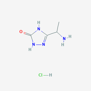5-(1-Aminoethyl)-2,4-dihydro-3H-1,2,4-triazol-3-one hydrochloride
