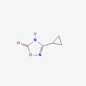 molecular formula C5H6N2O2 B1384491 3-Cyclopropyl-1,2,4-oxadiazol-5-ol CAS No. 1249883-28-0