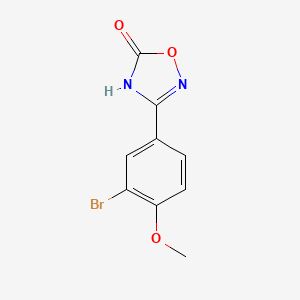 B1384494 3-(3-Bromo-4-methoxyphenyl)-4,5-dihydro-1,2,4-oxadiazol-5-one CAS No. 1183996-38-4